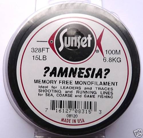 3 Spools of Sunset Amnesia Memory Monofilament - Red 25lb for sale online